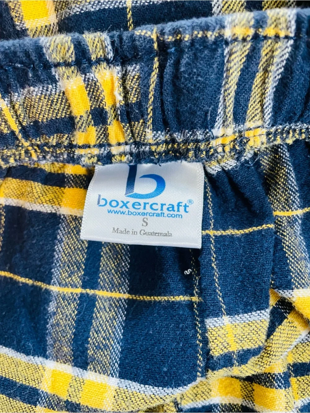 Stone Ridge Gators Navy and Yellow Plaid Flannel Lounge Pants